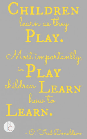 Quick Thought: Play to Learn