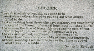 In Honor of Veterans Day: The Veteran I Almost Knew