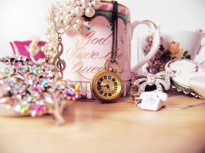 clock, girly, jewelry, photography, pink