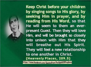 Ellen G White, Heavenly Places 209.5