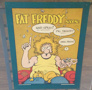 ... Shelton Poster Fat Freddy Says Drugs Speed Kills Fury Freak Bros