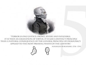 ... quote from the French revolutionist Maximilien Robespierre