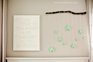 was actually a really easy project. After I decided to use this quote ...