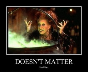 Obviously we got used to see witches like old women with red apple ...