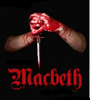 ... guilt that stains his hands. Macbeth's hyperbole shows the extent of