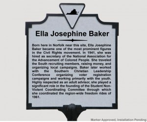 Ella Josephine Baker Marker, KV-20