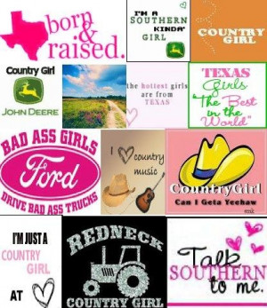 ... country girl have to be pink? And born in raised in NC not Texas but I