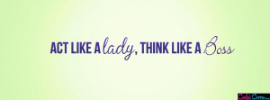 Think Like A Boss Facebook Cover