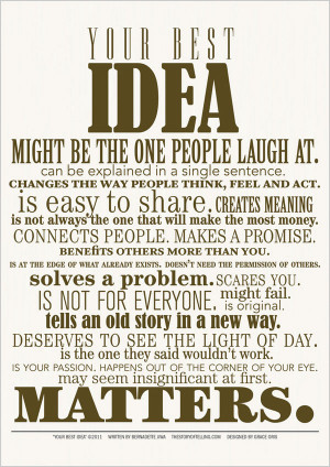 Creative Inspirational Typography Design poster by Kenneth Jansson