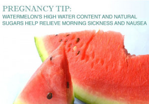 Eat Watermelon to Relieve Morning Sickness