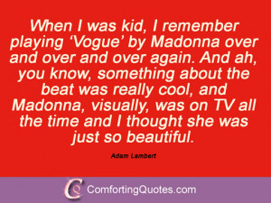 Quotations From Adam Lambert