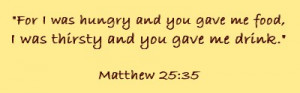 Matthew 25:35