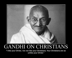 Gandhi on Christians by fiskefyren