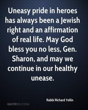 Rabbi Richard Yellin - Uneasy pride in heroes has always been a Jewish ...