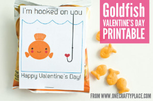 Goldfish Valentine’s Day Printable