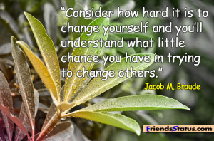 How hard it is to change yourself