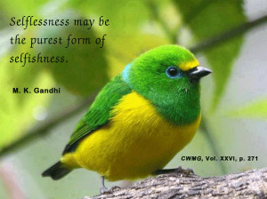 Mahatma Gandhi Quotes on Selflessness