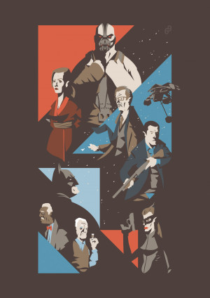 Awesome DARK KNIGHT Trilogy Poster Illustrations