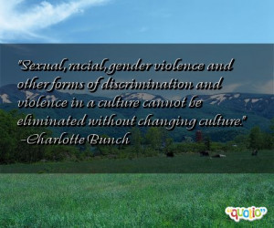 Sexual , racial , gender violence and other forms of discrimination ...