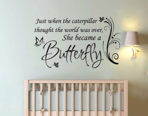 5pcs-lot-Caterpillar-to-BUTTERFLY-Girl-Nursery-Quote-Vinyl-Wall-Decor ...