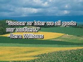 ... quote mothers sooner or later we all quote our mothers bern williams