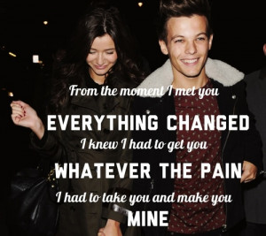 Happy, couple, louis tomlinson, relationship, quote, one direction ...