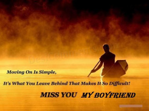 Miss You Message for Boyfriend