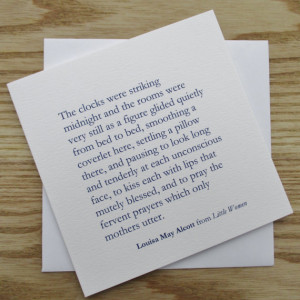 Little Women - Mothers Day Card - Quote Card - Cards for Mum - Cards ...
