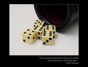 Dice - Craps-Casino (with famous quotes on each) Image--Giclee Prints ...