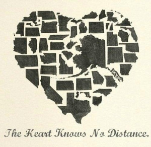The Heart Knows No Distance between us