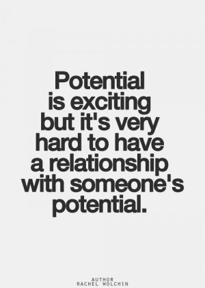 Relationship with potential. Cute.