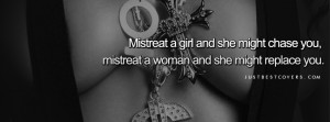 Click to view mistreat a woman facebook cover photo
