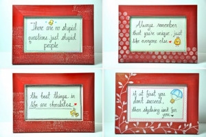 ... quote-in-many-frames-red-design-custom-picture-frames-with-quotes-and