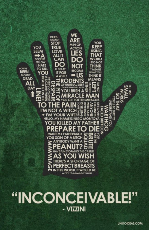 This just makes me happy. The Princess Bride Quote Poster 11 x 17 by ...