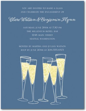 ... Bubbly: Champagne-Themed Wedding Invitations, Party Invites, & More