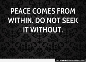 New peace short quotes with pictures