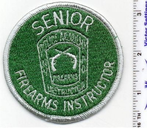 NYC PD Police Academy Senior Firearms Instructor Shoulder Patch - new