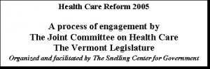 Text Box: Health Care Reform 2005 A process of engagement by The Joint ...