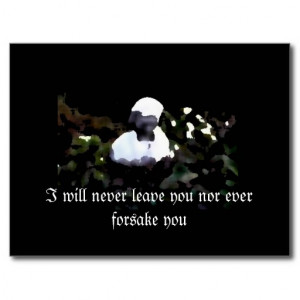 Will Never Leave You nor Forsake You