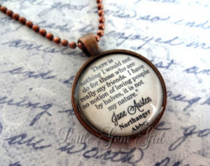 Quote Jewelry Friendship Book Quote Necklace or Keychain Antique ...