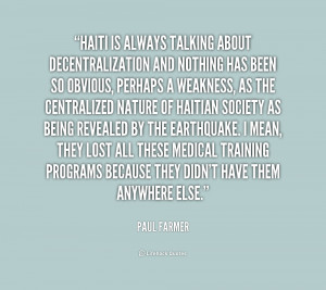 Quote About Haiti