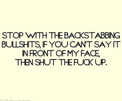 Backstabbing Quotes Saying images