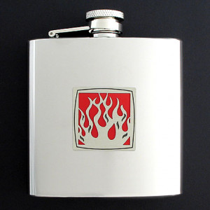 Engraved Fire Drinking Flask - Click to Order for Your True Love!