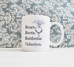 The Office Bears Beets Battlestar Galactica Coffee Mug Dwight schrute ...