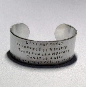 hand stamped jewelry quote cuff beebaublesjewelry