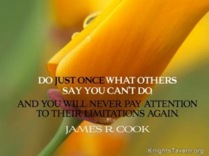 Do Just Once What Others Say You Can’t Do And You Will Never Pay ...