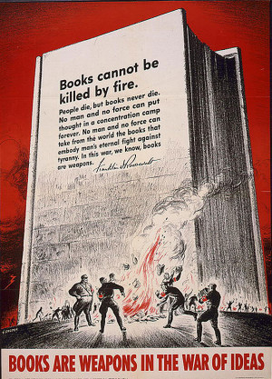 midnight-radio:bibliosbird:trixietreats:FDR on Nazi Book Burning…