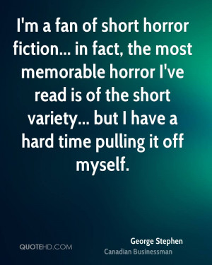 fan of short horror fiction... in fact, the most memorable ...
