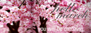Hello March | Facebook Cover Photo