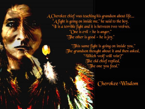 Cherokee Wisdom Digital Art - Cherokee Wisdom Fine Art Print